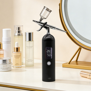 Kit d'aérographe sans fil rechargeable par USB à double action avec arrêt automatique, pression de 35 PSI, aérographe pour gâteaux, nail art et effets spéciaux - Product Image 1