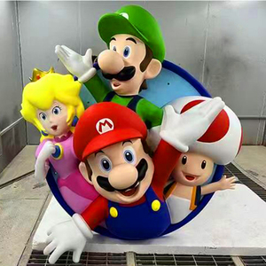 Personalizado al por mayor al aire libre de dibujos animados trabajador <span class=keywords><strong>Mario</strong></span> <span class=keywords><strong>Bro</strong></span> Luigi tamaño real de fibra de vidrio estatua de <span class=keywords><strong>Mario</strong></span> - Product Image 6