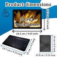 Nouvelle tablette 2-en-1 10,1 pouces, processeur octa-core MTK, Android 12, écran IPS 1280x800, 3 Go de RAM, 64 Go de ROM, Wi-Fi 5G, GSM, USB-C, clavier professionnel