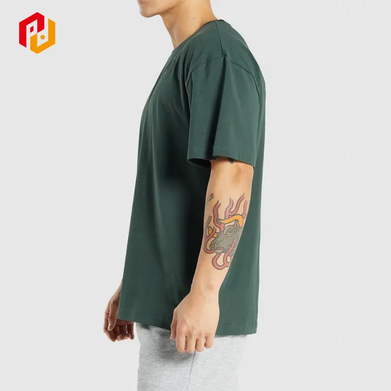 2023 Summer Hot Selling Men Loose Breathable Cotton Spandex Can Be Customized T-shirt American Fitness Oversized T-shirt