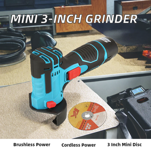 Amoladora Angular Mini Inalámbrica de Litio Sin Escobillas de 125mm con Interruptor Deslizante, Herramienta Eléctrica Portátil de Grado Industrial, Nueva - Product Image 4