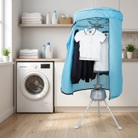 Séchoir à linge autoportant 850W, ventilé, pliable, électrique, pour la maison, les dortoirs et les hôtels