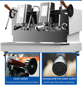 Espumador comercial eléctrico Naixer OEM, máquina <span class=keywords><strong>de</strong></span> café expreso Vintage <span class=keywords><strong>de</strong></span> tres grupos y 3 cabezales, máquina <span class=keywords><strong>de</strong></span> café <span class=keywords><strong>Industrial</strong></span> comercial - Product Image 4