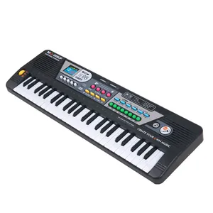 Piano de brinquedo musical engraçado, 49 teclas, teclado de piano infantil, corpo eletrônico