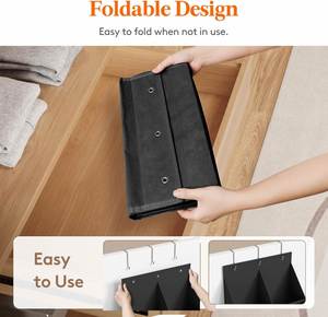High Quality Modern Style 15-Pocket Door <b>Shoe</b> Organizer Stainless Steel Metal Fabric <b>Rack</b> New Release <b>Foldable</b> Convenient - Product Image 5