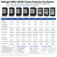 Routeur central d'entreprise NetEngine 8000 M1A M1C M6 M8 M14 NE40E-X4A X8A F1A, routeur IP MPLS SRv6 WAN pour opérateurs