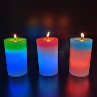 Bougie magique à changement de couleur avec capteur de lumière, parfum d'ambiance pour la maison