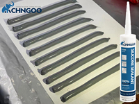 Scellant en silicone neutre pour mur-rideau, verre, pierre, panneau d'aluminium, forte adhérence, résistant aux intempéries, longue durée de vie, adhésif de construction