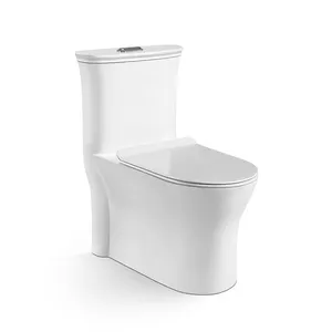 China Aziatische Cycloon Flush Floor Gemonteerd Closestool Wit Hemelwaterafvoersystemen Wc Commode 1 Een Stuk Sanitair Keramische Wc