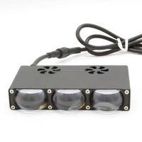Dream Parts 2 Piezas Nuevas Luces Auxiliares LED para Coche, Focos de Rejilla con 4 Lentes, Luces de Trabajo Antiniebla DRL para Camiones Todoterreno DC12-36V 60W