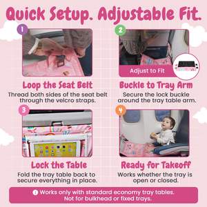 Muestra Gratis, Bandeja de Viaje y Juego para Niños, Bandeja para Asiento de Coche para Niños Pequeños, Mesa para Asiento de Coche para Niños, Bandeja de Viaje para Niños - Product Image 2