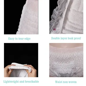 Convenient Soft Breathable Disposable Panties Period Pants With Sanitary Pad