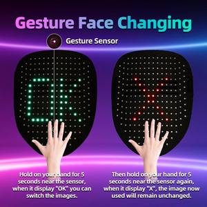 <span class=keywords><strong>Masque</strong></span> transformateur de <span class=keywords><strong>visage</strong></span> unisexe éclairé par <span class=keywords><strong>LED</strong></span> <span class=keywords><strong>Masque</strong></span> de détection de geste pour Cosplay Party Factory Direct d'<span class=keywords><strong>Amazon</strong></span> - Product Image 5