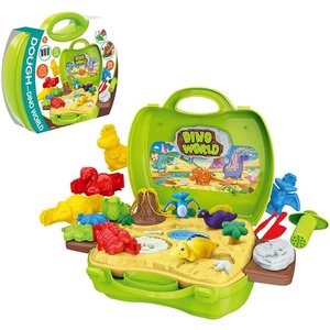 Jeu de jouets de <span class=keywords><strong>dinosaure</strong></span> en argile, 26 pièces, NON toxique et sûr, modèle magique, 3D, figurines de <span class=keywords><strong>dinosaure</strong></span> pour garçons et filles, livraison gratuite - Product Image 1
