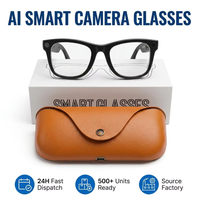 Lentes de Sol Inteligentes Inalámbricos con Cámara Integrada, Resistentes al Agua, Compatibles con Videollamadas, Conversación en Varios Idiomas