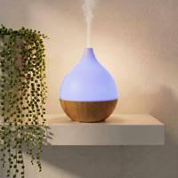 Diffuseur d'huiles essentielles moderne et simple, 7 couleurs, lumière chaude, arrêt automatique, sur table, 100 ml, humidificateur ultrasonique USB pour aromathérapie