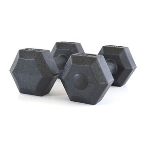 <span class=keywords><strong>Kit</strong></span> d'haltères en caoutchouc hexagonal noir bon marché en gros d'équipement <span class=keywords><strong>de</strong></span> gymnastique à vendre - Product Image 4