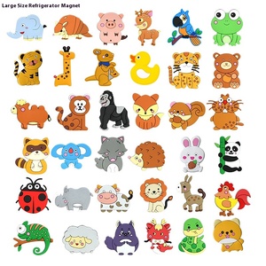 Cho Amazon sớm giáo dục childrenstickerscreative mềm dính phim hoạt hình động vật tủ lạnh nam châm khuyến mại tủ lạnh nam châm - Product Image 5