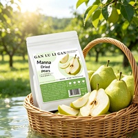 Pépites de poires séchées Ganlu en vrac, grandes tranches de fruits secs pour infusion, fruits séchés de saison automne