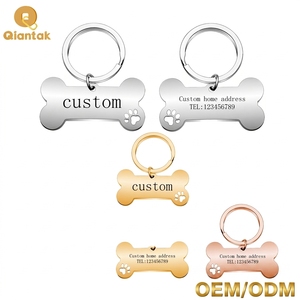 Vente en gros de médailles d'identification pour animaux de compagnie en métal plaqué or poli <span class=keywords><strong>moderne</strong></span> - Laiton vierge pour impression sérigraphique, gravure laser, médailles personnalisées pour chiens - Product Image 3