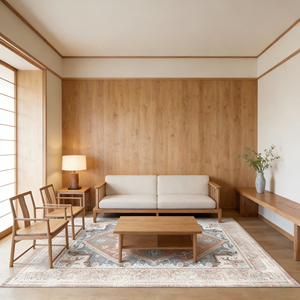 Tapis moderne personnalisé imprimé en 3D, tissé, gaufré, écologique, antidérapant, à poils ras pour bureau - Product Image 2