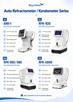 Modern Ophthalmic Diagnostic Instrument RFK-960 Combining Refraction and Corneal Curvature Measurement Functions