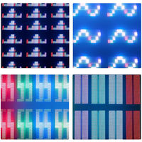 Lumière stroboscopique à pixels LED RGBW, 48+8 zones, contrôle RDM, DMX512, effet clignotant pour scène, bar, discothèque, DJ, spectacles, événements