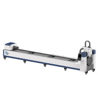 Machine de découpe laser à fibre CNC économique 1500W 3000W pour tubes ronds et carrés, découpeuse de métal