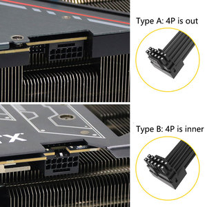 Angitu ATX 3.016ピン延長ケーブルGPUPCI-E 5.0 GeForce 4080 4070 4090 Ti角度600W124ピン12VHPWRオス-メスケーブル - Product Image 5