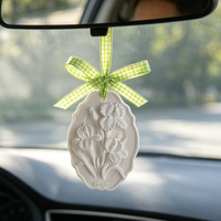 Diffuseur d'huiles essentielles en céramique parfumée, fait main, en forme de fleur, pour la maison, la voiture et la garde-robe