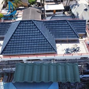 2025 nueva llegada tejas de Metal recubiertas de piedra 3-SGB Color serie gradación Dual Color personalizado - Product Image 4