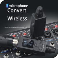Système de microphone sans fil UHF XLR avec émetteur et récepteur, compatible avec micro, carte son, table de mixage, système de sonorisation, amplificateur