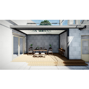 Pérgolas De jardín cubiertas blancas gruesas, gazebo para exteriores, pérgola De aluminio, <span class=keywords><strong>precio</strong></span> - Product Image 4