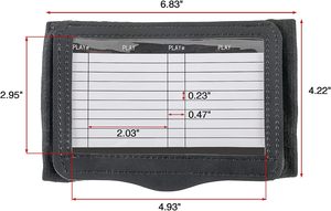 Muñequeras con Triple ventana Playbook para uso atlético de fútbol - Product Image 4