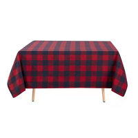 Amity Custom New Simple Modern Plaid Printed Table Cloth Nappe en polyester imperméable pour la décoration intérieure