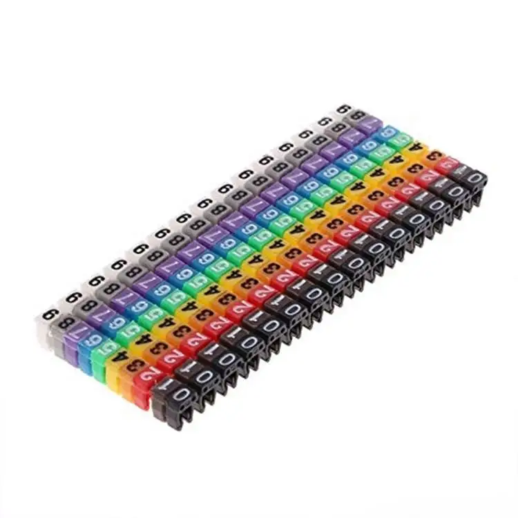 MG Colorful cable marker strips clip cable label tags