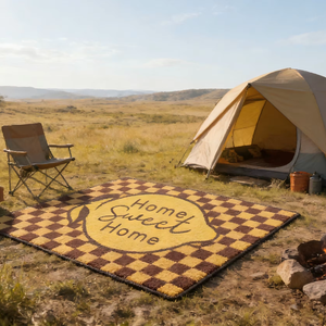 Tapis en plastique PP facile à nettoyer avec logo personnalisé, tapis de camping en plein air, tapis de pique-nique, vente en gros - Product Image 1