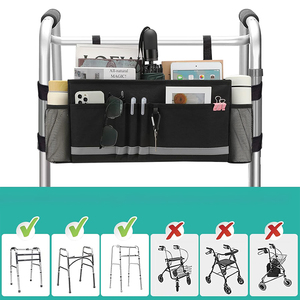 Cesta <span class=keywords><strong>de</strong></span> Andador <span class=keywords><strong>de</strong></span> alta calidad, <span class=keywords><strong>bolsa</strong></span> <span class=keywords><strong>de</strong></span> andador plegable, portavasos, accesorios <span class=keywords><strong>para</strong></span> personas mayores <span class=keywords><strong>de</strong></span> moda - Product Image 5