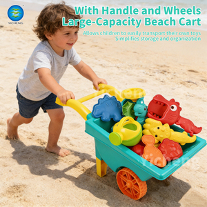 Juego <span class=keywords><strong>de</strong></span> Juguetes <span class=keywords><strong>de</strong></span> Playa <span class=keywords><strong>de</strong></span> Dinosaurios con Carretilla, Juguetes <span class=keywords><strong>de</strong></span> Verano para Piscina y Arena, Regadera <span class=keywords><strong>de</strong></span> Plástico para Niños, Moldes para Arena - Product Image 4