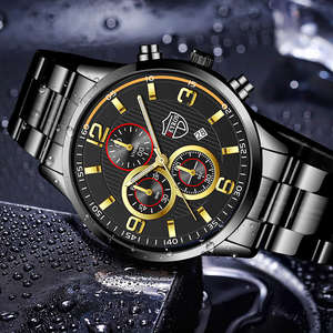 DEYROS reloj hombre relojes de moda de lujo para hombre deportes correa de acero inoxidable reloj de pulsera de cuarzo calendario reloj luminoso - Product Image 3