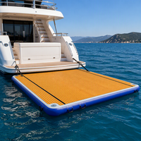 Plateforme flottante gonflable 4x4m en Drop Stitch pour bateau, ponton et salon aquatique