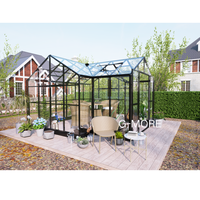 Kits de serres en verre de qualité supérieure BIY / Serre en aluminium pour jardin extérieur et cour
