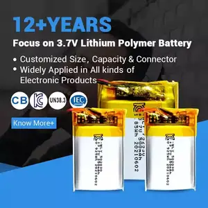 Personalizado 523450 de polímero de litio batería de Lipo de 3,7 V 3.7Wh 1000mAh batería de iones de litio