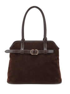 Bolso de Mano de Gran Capacidad para <span class=keywords><strong>Mujer</strong></span>, Estilo Retro, con Correa, para Otoño e Invierno, Forro de Poliéster y Gamuza, de una Sola Pieza, Venta Directa de Fábrica - Product Image 1
