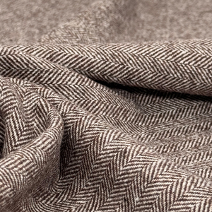 Tela Tweed Espigada Marrón de 300g, Mezcla de Lana y Poliéster, Ideal para Confección de Abrigos - Product Image 5