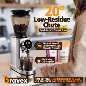 <span class=keywords><strong>Molinillo</strong></span> <span class=keywords><strong>de</strong></span> Café y Especias Eléctrico Comercial Portátil Inteligente, Molienda por Peso, para Espresso/Prensa Francesa/Café <span class=keywords><strong>de</strong></span> Goteo/Café Frío - Product Image 4