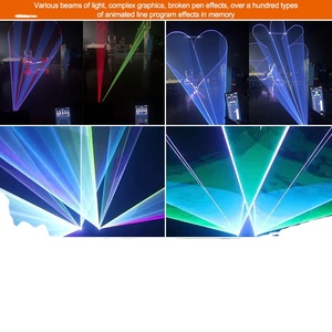 2025 New Hengyu Hot Sale 10w 12w 15w Vollfarb laserlicht App-gesteuerte Laser unterstützung Bluetooth-Steuerung für Nacht partys - Product Image 6