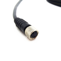 Alta calidad M8 A código impermeable IP67 hembra macho conector Circular eléctrico Cable arnés de cables conector de montaje en Panel