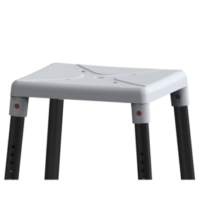 Asiento de Taburete de bañera de pies antideslizantes con marco de aluminio de altura ajustable para personas mayores discapacitadas - Product Image 4