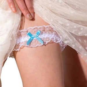 Ghirlande firmate da sposa <span class=keywords><strong>con</strong></span> decorazione per gambe in pizzo - Product Image 4